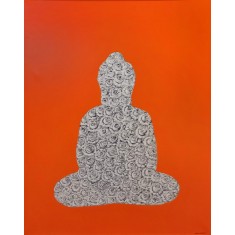 G. N. Qazi, Meditation-1, 36 x 48 inch, Acrylic On Canvas, AC-GNQ-109 G. N. Qazi, Meditation-1, 36 x 48 inch, Acrylic On Canvas, AC-GNQ-109